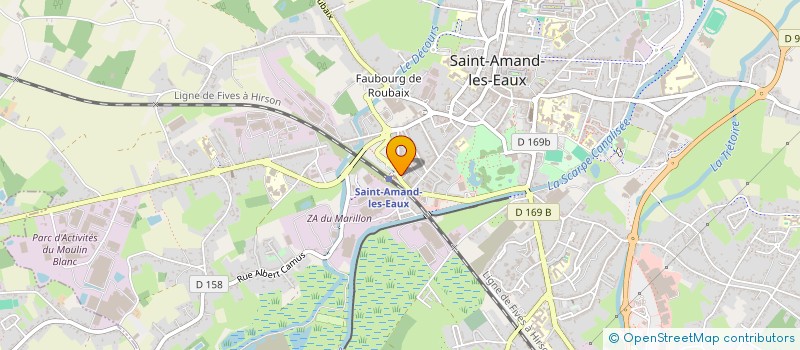 localisation de l'entreprise LES AMIS DU CHEVALIER HUMBERT DE PAIRAUD  SAINT-AMAND-LES-EAUX