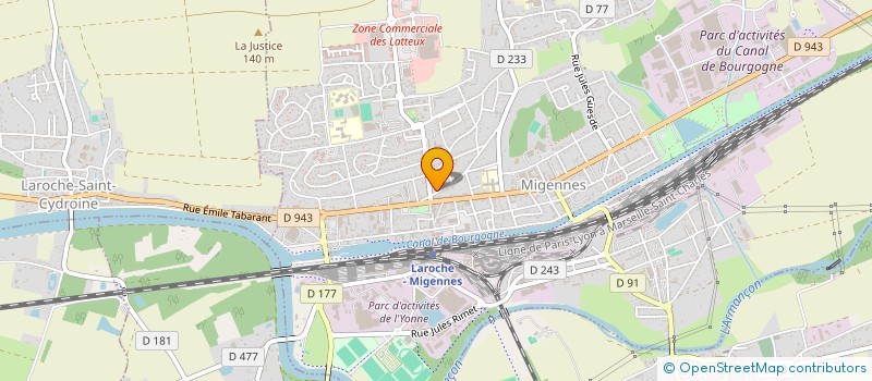 localisation de l'entreprise LES AMIS DU CHRIST ROI  MIGENNES