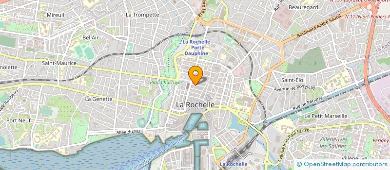 localisation de l'entreprise LES AMIS DU CIMETIERE PROTESTANT DE SAINTE HERMINE à LA ROCHELLE