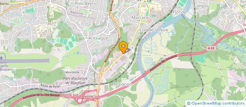 localisation de l'entreprise LES AMIS DU CIMPB à BAYONNE