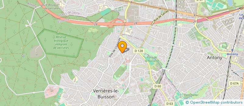localisation de l'entreprise LES AMIS DU CINEMA à VERRIERES-LE-BUISSON