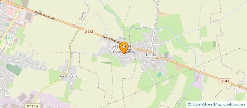 localisation de l'entreprise LES AMIS DU CINEMA à BEAUMONT-EN-CAMBRESIS