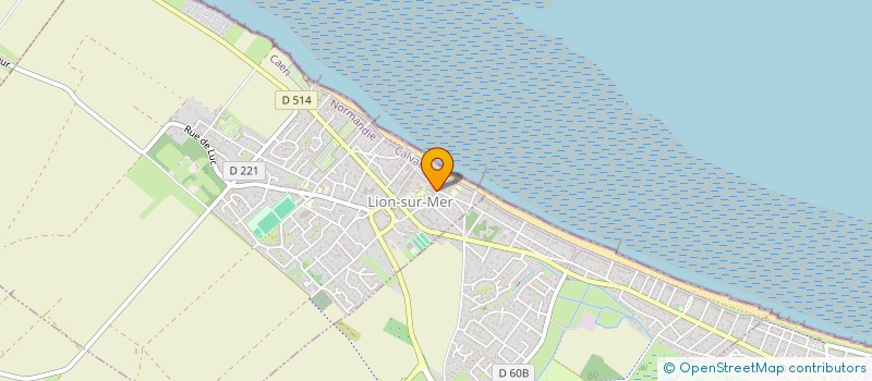 localisation de l'entreprise LES AMIS DU CINEMA DE LION  LION-SUR-MER