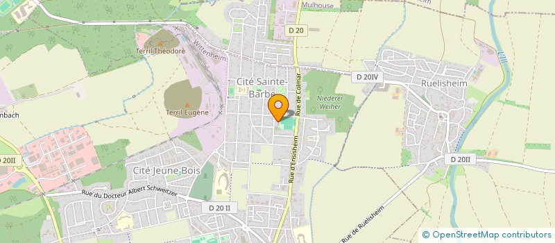 localisation de l'entreprise LES AMIS DU CINEMA GERARD PHILIPE DE WITTENHEIM  WITTENHEIM