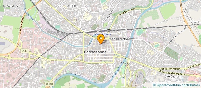 localisation de l'entreprise LES AMIS DU CINOCH à CARCASSONNE