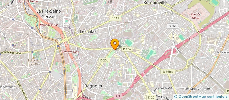 localisation de l'entreprise LES AMIS DU CLOS A PECHES BAGNOLET à BAGNOLET