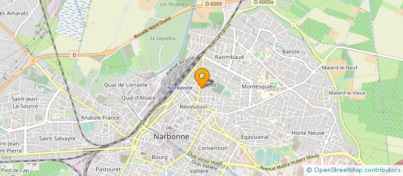 localisation de l'entreprise LES AMIS DU CLOS DE LA LOMBARDE  NARBONNE