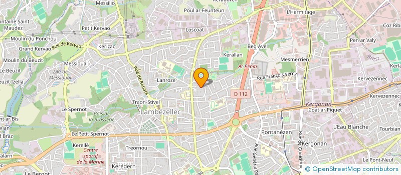 localisation de l'entreprise LES AMIS DU CLUB COEUR ET SANTE DE BREST ET SA REGION à BREST
