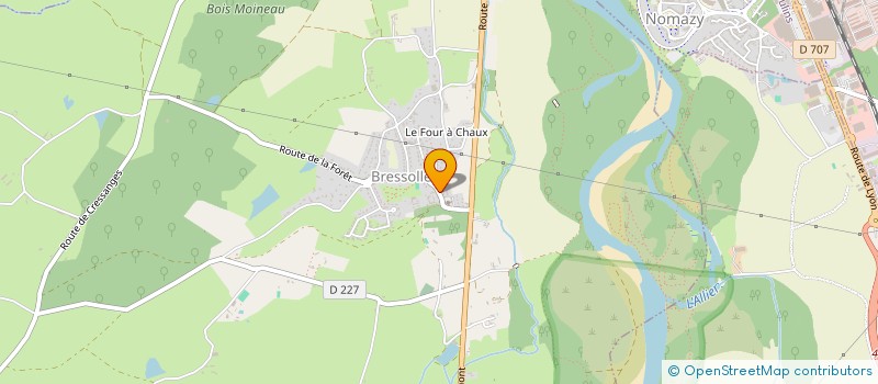 localisation de l'entreprise LES AMIS DU COCHONNET BRESSOLOIS à BRESSOLLES