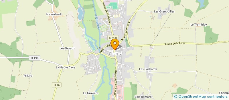 localisation de l'entreprise LES AMIS DU COIN  CHARNY OREE DE PUISAYE