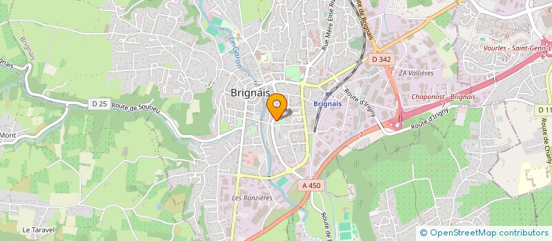 localisation de l'entreprise LES AMIS DU COLLEGE à BRIGNAIS