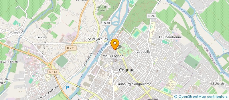 localisation de l'entreprise LES AMIS DU CONSERVATOIRE à COGNAC
