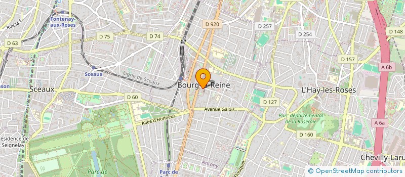 localisation de l'entreprise LES AMIS DU CONSERVATOIRE DE BOURG-LA-REINE SCEAUX, ASSOCIATION DES PARENTS D'ELEVES, ELEVES, ANCIENS ELEVES ET AMIS DU à BOURG-LA-REINE