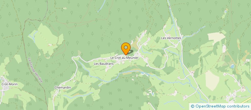 localisation de l'entreprise LES AMIS DU CROT  LA GRANDE-VERRIERE