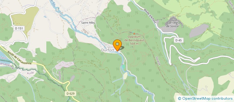 localisation de l'entreprise LES AMIS DU CUIVRE à DURFORT