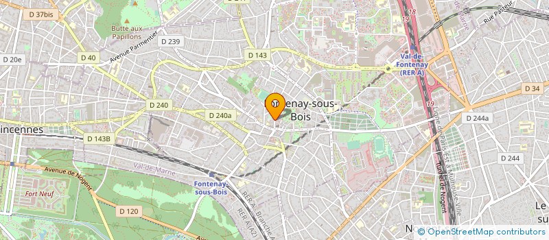localisation de l'entreprise LES AMIS DU DIX SEPT BIS à FONTENAY-SOUS-BOIS