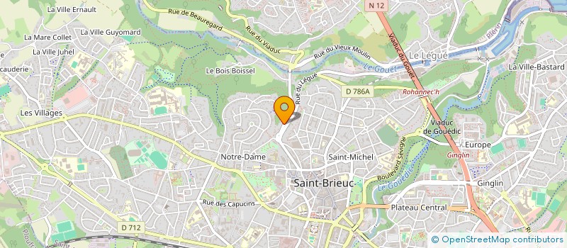 localisation de l'entreprise LES AMIS DU DOMAINE DE LA TOUR DE CESSON à SAINT-BRIEUC