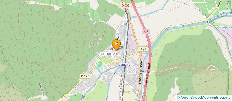 localisation de l'entreprise LES AMIS DU DOMAINE DE ROQUEMARTINE  LAMANON