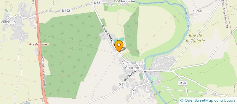 localisation de l'entreprise LES AMIS DU DOMAINE DE VERTEUIL à VERTEUIL-SUR-CHARENTE