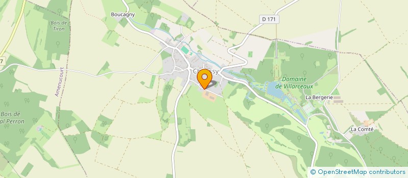 localisation de l'entreprise LES AMIS DU DOMAINE DE VILLARCEAUX à CHAUSSY