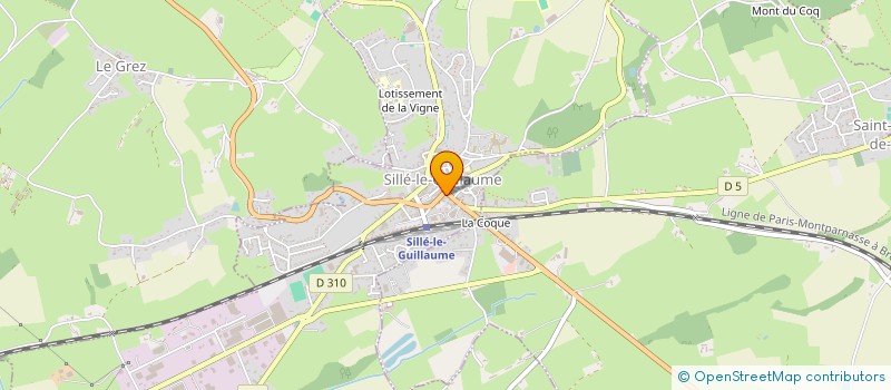 localisation de l'entreprise LES AMIS DU FESTIVAL SILLE LE GUILLAUME à SILLE-LE-GUILLAUME