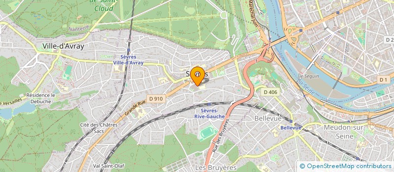 localisation de l'entreprise LES AMIS DU FORUM SEVRIEN à SEVRES