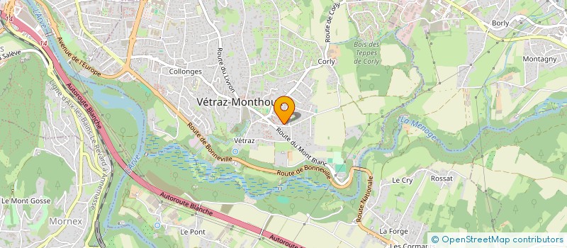 localisation de l'entreprise LES AMIS DU FOUR  VETRAZ-MONTHOUX