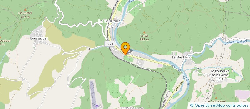 localisation de l'entreprise LES AMIS DU FOUR A CHAUX DE LA TOUR SUR ORB  LA TOUR-SUR-ORB