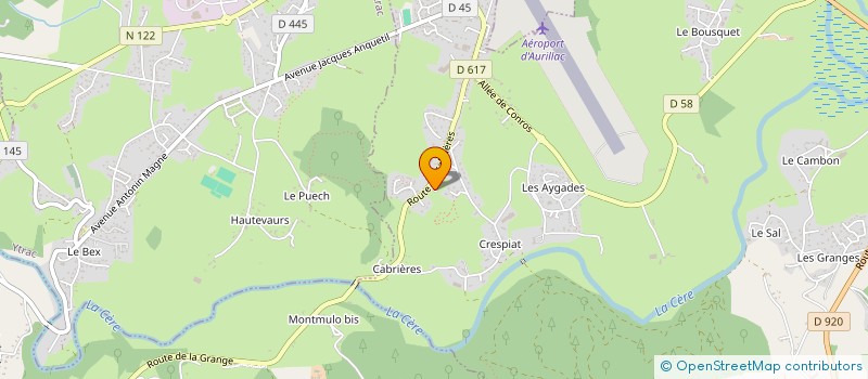 localisation de l'entreprise LES AMIS DU FOYER RURAL DE SENILHES à ARPAJON-SUR-CERE