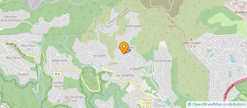 localisation de l'entreprise LES AMIS DU FRO  BIOT