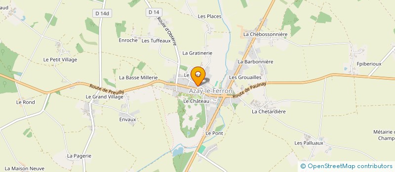 localisation de l'entreprise LES AMIS DU GARS MANU à AZAY-LE-FERRON
