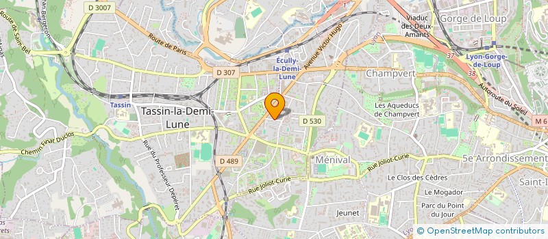localisation de l'entreprise LES AMIS DU GEM L'AGORA à TASSIN-LA-DEMI-LUNE