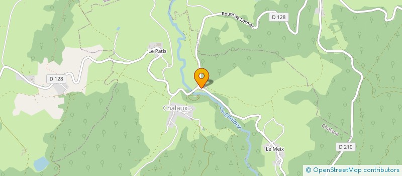 localisation de l'entreprise LES AMIS DU GITE DU PONT DE CHALAUX à CHALAUX