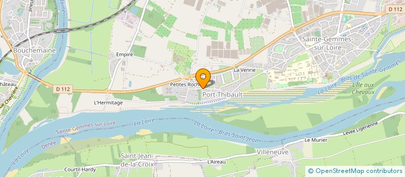 localisation de l'entreprise LES AMIS DU GRAND PORT THIBAULT  SAINTE-GEMMES-SUR-LOIRE