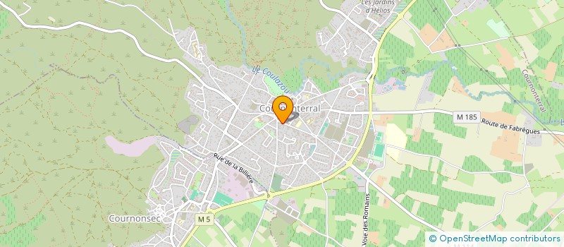 localisation de l'entreprise LES AMIS DU GROUPE  CARNAVALESQUE  COURNONTERRAL
