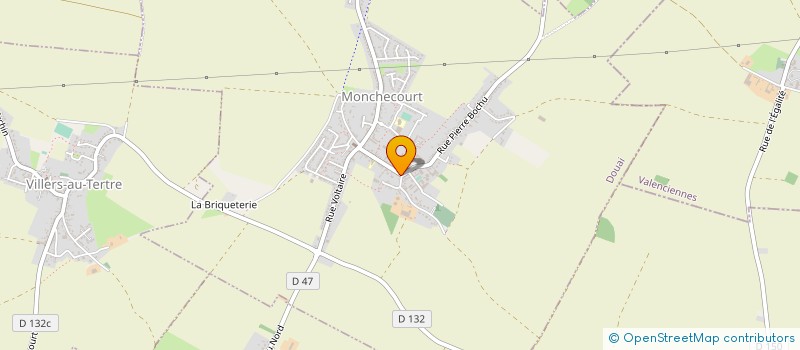 localisation de l'entreprise LES AMIS DU HAMEAU DE LA BRIQUETERIE à MONCHECOURT