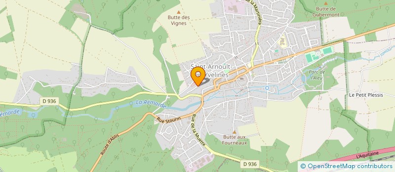localisation de l'entreprise LES AMIS DU HPR. à SAINT-ARNOULT-EN-YVELINES