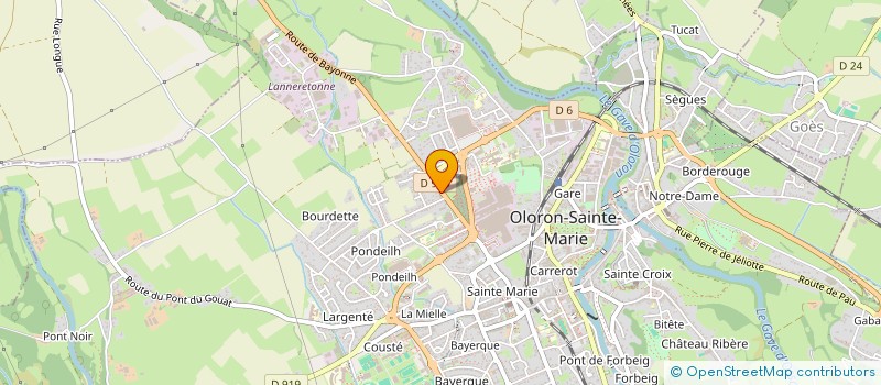 localisation de l'entreprise LES AMIS DU JARDIN  OLORON-SAINTE-MARIE