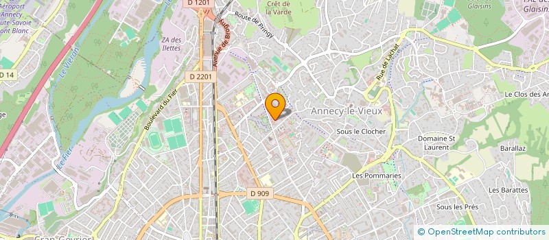 localisation de l'entreprise LES AMIS DU JARDIN DU MANOIR DE NOVEL à ANNECY