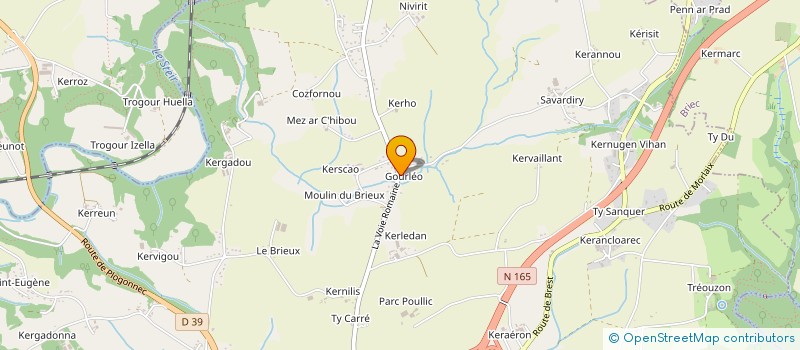 localisation de l'entreprise LES AMIS DU JARDINAGE NATUREL à QUIMPER