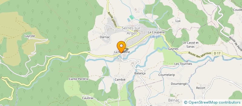 localisation de l'entreprise LES AMIS DU JAZZ 09 à SERRES-SUR-ARGET