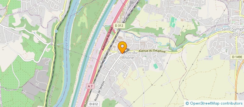 localisation de l'entreprise LES AMIS DU JEUDI  SEREZIN-DU-RHONE