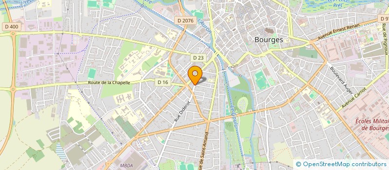 localisation de l'entreprise LES AMIS DU JOURNAL LUTTE OUVRIERE A BOURGES  BOURGES