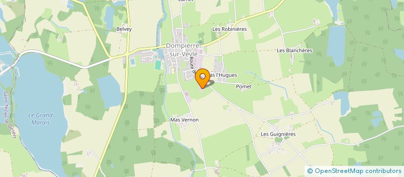 localisation de l'entreprise LES AMIS DU LAVOIR DE DOMPIERRE SUR VEYLE à DOMPIERRE-SUR-VEYLE