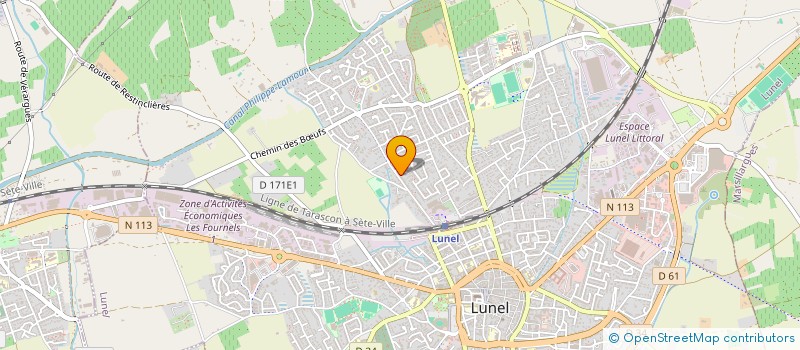 localisation de l'entreprise LES AMIS DU LEVANT LUNELLOIS à LUNEL