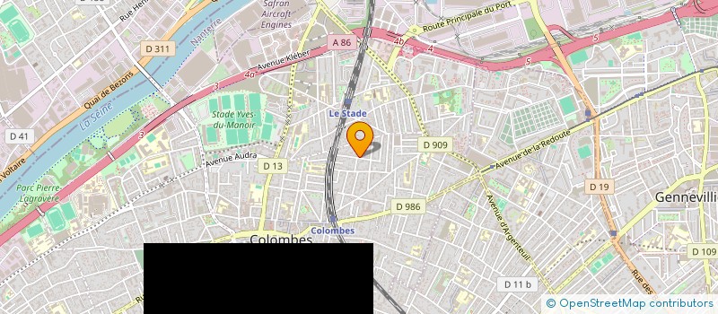 localisation de l'entreprise LES AMIS DU LIBAN DE COLOMBES  COLOMBES