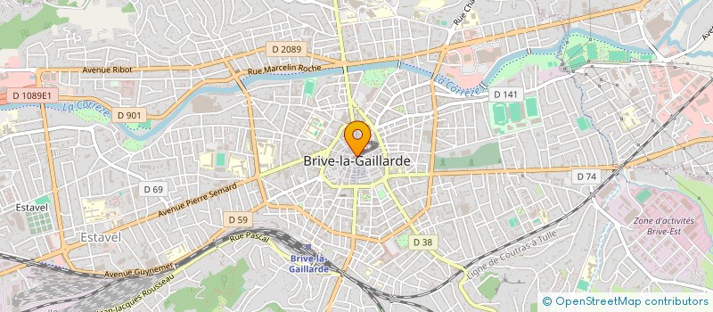 localisation de l'entreprise LES AMIS DU LIVRE à BRIVE-LA-GAILLARDE