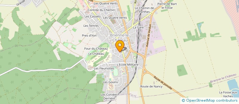 localisation de l'entreprise LES AMIS DU LIVRE  BRIENNE-LE-CHATEAU