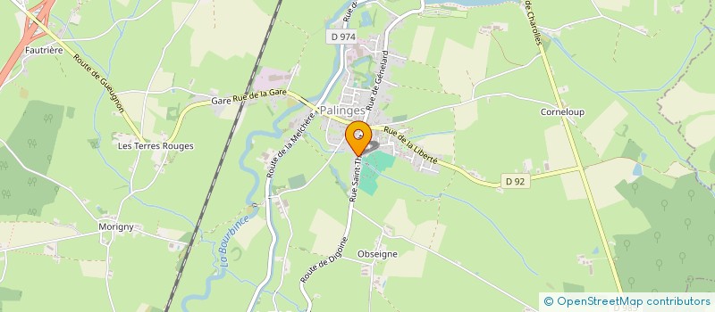 localisation de l'entreprise LES AMIS DU LIVRE  PALINGES