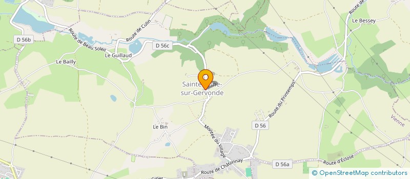 localisation de l'entreprise LES AMIS DU LIVRE  SAINTE-ANNE-SUR-GERVONDE